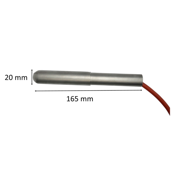 Gloeibougie keramisch rond met holster voor pelletkachels: 20 mm x 165 mm 